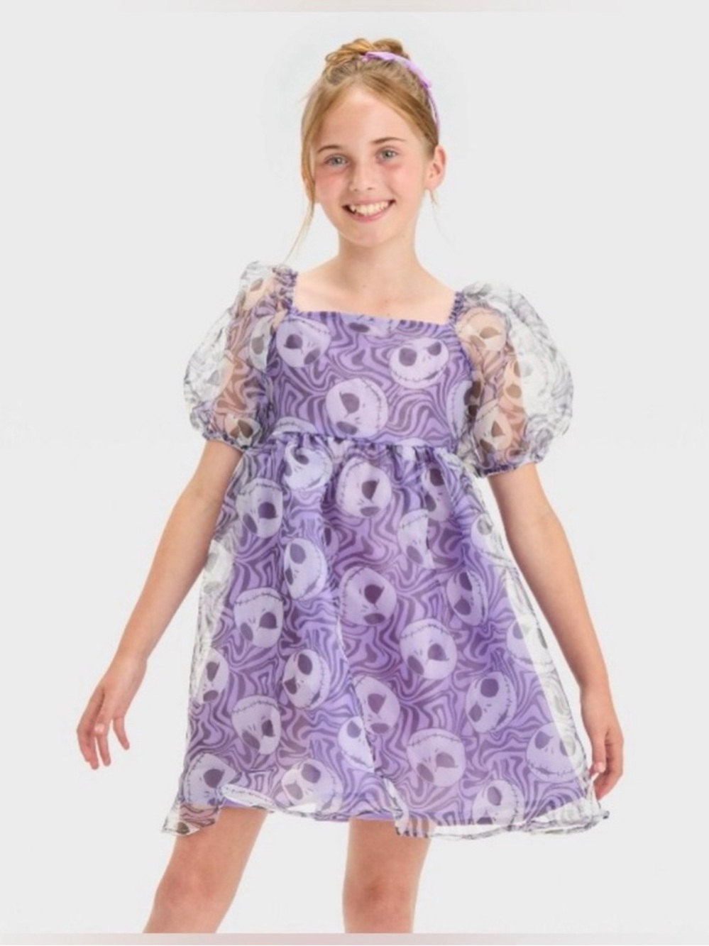 The Nightmare Before Christmas Girl's Purple Dress L 10/12